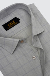 GREY CHECK SHIRT